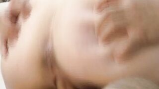 Ugly pregnant milf got a huge facial
