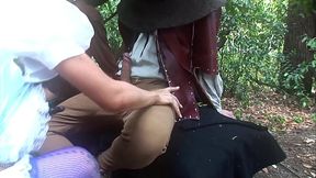 Suzie Best And Valerie Pearl Have Wild Group Sex In Their Magic Garden