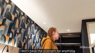 Amateur Redhead Step Mom With Huge Tits And Big Ass Creampie In Hotel Room Vacation Bed