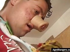 Hairy mom having her asshole plowed deep