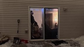 Showing off for the Neighbors and Wife Fucked on Couch