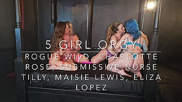 5 girl orgy!