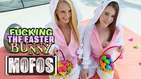 MOFOS - Petite Alice Merches And Sadie Hartz Ride Cock Outdoors After Their Wild Easter Egg Adventure