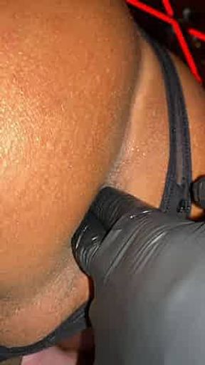 he plays with my cock and fisting