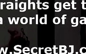 Cumshot for gay guy from straight at gay gloryhole