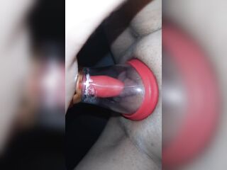 Morning squirt with my lovely sex toy