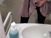 女装　店内トイレ　オナニー
