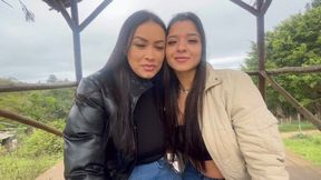 ASIAN QUEEN AND ASIAN PRINCESS WITH LOTS OF STICKY AND CLINGY KISSES BY KIARA NISSE AND ANA AYUMI CAM FULL HD