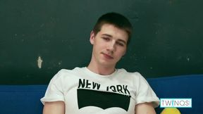 Horny Twink Henry L Pleases Himself On The Sofa!