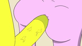 Princess Bubblegum Fucked in the Ass by a Banana Guard