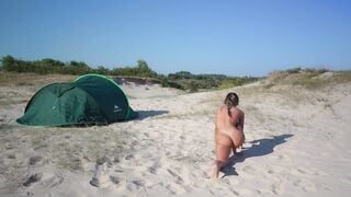 OhlalaSaraaa's Beach Yoga Seduction: Cum-Indulging Doggy & Reverse Cowgirl