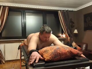 Domlady Mia - Torture of Terror for the Thrall - Training: Butt Drilled by the Screwing Machine - Part 1
