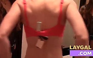 Lesbian Play In Dept Store Changing Roim