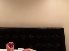 Shaved pussy blonde Tasha Reign with big boobs goes solo