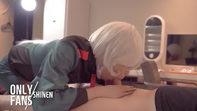 Japanese anime cosplay: gundam miorine cosplayer gets fucked - part 5