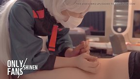 Japanese anime cosplay: gundam miorine cosplayer gets fucked - part 5