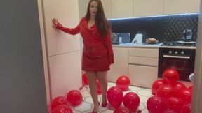 Popping 50 Red Balloons mp4