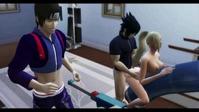 Ino & Sasuke's Hot Anime Cuckold Fantasies – Married Milf Seduced Before Eyes