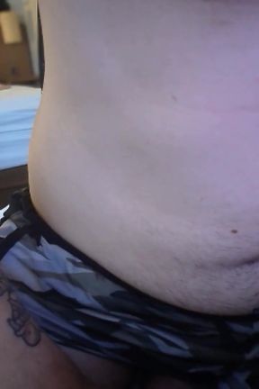 Army Camo Shorts Showing Stiff Thick Bwc