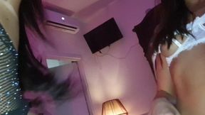 onlymayatx - my first threesome with the beautiful trans samilly. maya and luca pov adventure.