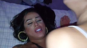 onlymayatx - my first threesome with the beautiful trans samilly. maya and luca pov adventure.