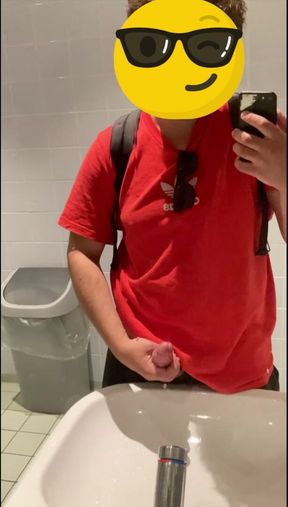 Jacking off in Parking lot bathroom in Antwerp