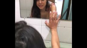 He fucks my tight ass in the bathroom