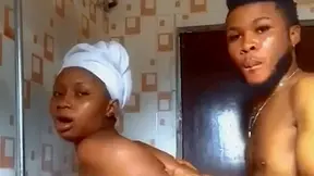 Horny Black Nigerian Couple Fucking Hard In Hot Shower!