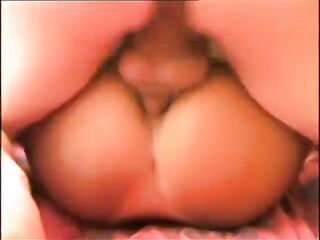 Tgirl hotty in hawt nylons is bouncing on large knob