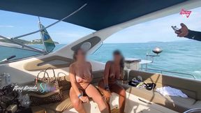 esposas gostosas fodendo na lancha, thay ksada e ana brazilian hotwife gozando muito na lancha