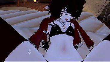 Slutty 18yo girl sucks and fucks you in vrchat
