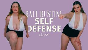 Self Defense Ball Busting Class - Darcy James - I am training a woman on how to drop a male opponent. I show thorough examples and react like the man would! - Ballbusting, CBT, POV, Femdom, Descriptive, Instructional copy