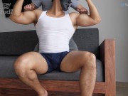 'Just Imagine That You Fuck Your Girlfriend' Milking and Edging Straight Beefcake Leo [WorldStudZ]