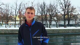 Fit Czech Hunter`s Rough Outdoor Bareback Ass Fuck!