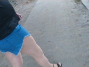 In Hot Pants am Stichkanal 1 ** NylonFace **