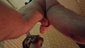 Man Fucks His Roommate In The Mouth Pisses On His Face Worships Feet And Cum On Face. Homemade Porn