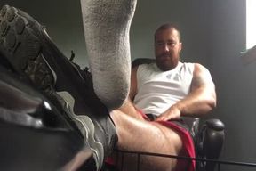 gutsy Bodybuilder Requested Foot in nature's garb Flex Worship sleazy