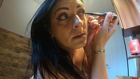 No Bra Makeup Tease. Hard Nipples, Mirror Tease and Pre Shoot Confession