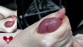 closeup of stroking, cumming and pot