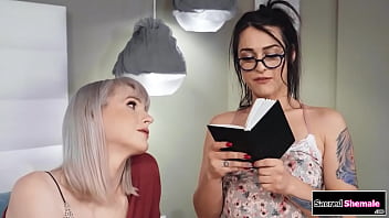 Latin tgirl Khloe Kay rims and barebacks trans Lianna Lawson