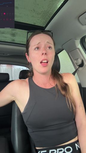 Having a Mind Blowing Orgasm in the Car Wash