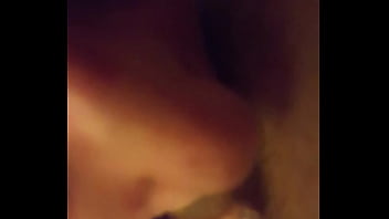 Young white gf slobbering thick cock