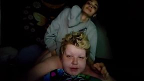 Big-dicked babe reams her wife in a hot Latina lesbian scene