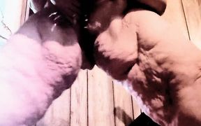 What&#039;s This Naked Whore Doing? Paddling Her Tits with a Wooden Spoon and Masterbated and Cums to the Fucking Moon