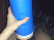Skinny Cums Hard Using Autoblow 2