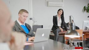 Busty Babe Gets Anal&#x1F44C; &mdash;  Then Swallowed Cum In Office Bathroom