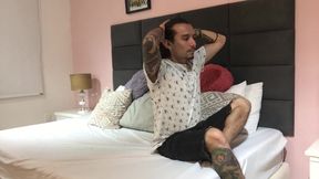 Tattooed guy makes video for milf showing off his body