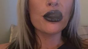 Smoking cork sexy black lipstick