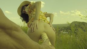 last sunny view on the city for stacy bloom - anal action outdoor, fisting, dildo fucking.