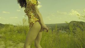 last sunny view on the city for stacy bloom - anal action outdoor, fisting, dildo fucking.